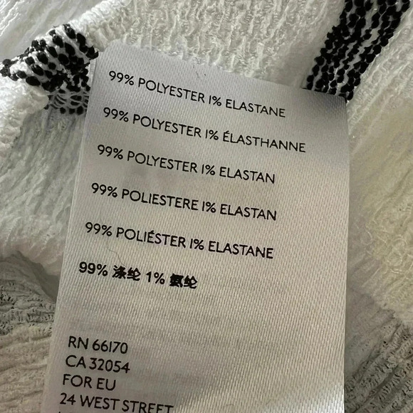 Anthropologie Women’s Willa Textured Gauze Striped Long Sleeve Top Size Small - Picture 10 of 14